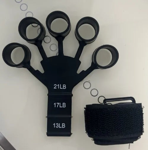 Silicone 5-finger finger trainer, wrist tension device, shooting