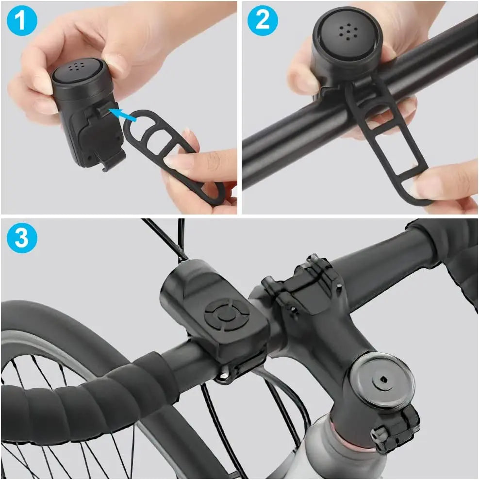 Bicycle Electric Bell Bike USB Charging Horn MTB Mountain Bike Warning