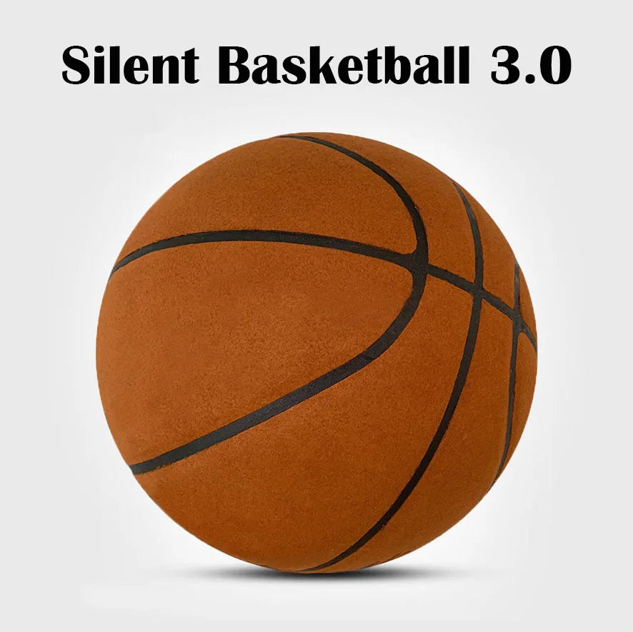 Silent Basketball Size 7#(29.5")6#/5# Dribbling Indoor Grooved Airless