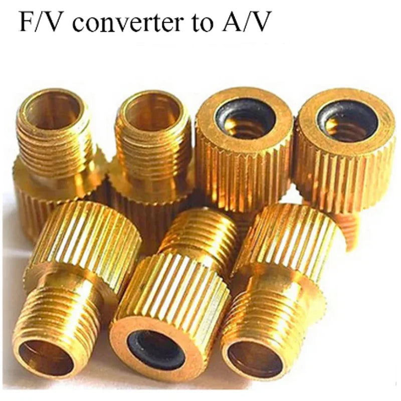 2/5/10PC F/V To A/V Valve Adapter Bike Value Converter Presta To
