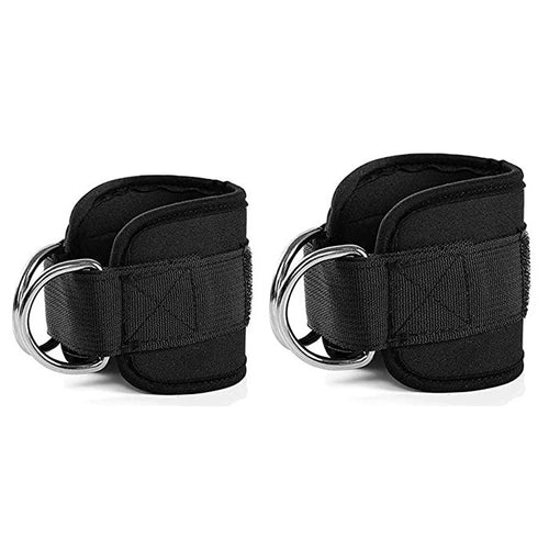 2PCS Ankle Straps Cable Double D-Ring Ankle Cuffs For Gym Workouts