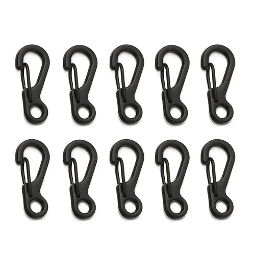 4/10Pcs Carabiner D-Ring Key Chain Spring Clips Mini Aluminium Alloy