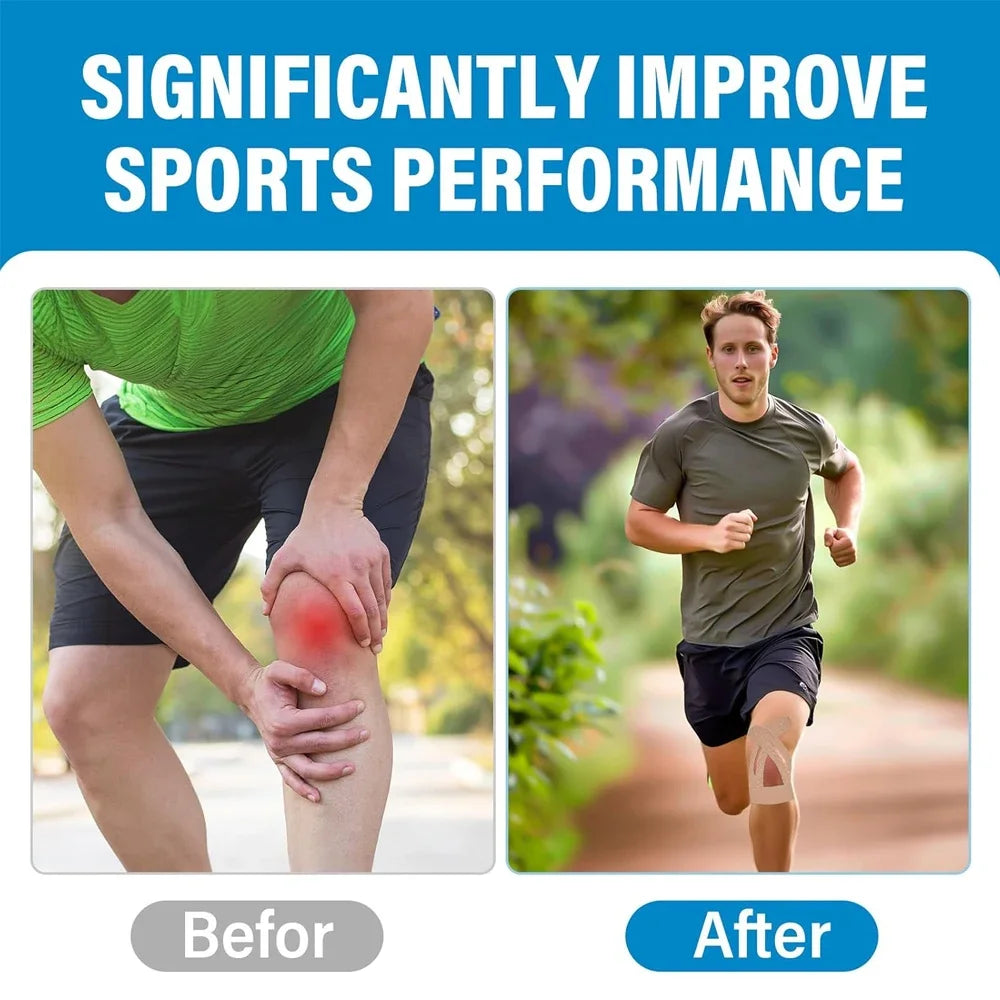 10PCS Kinesiology Tape for Knees,Waterproof & Elastic,Breathable Knee