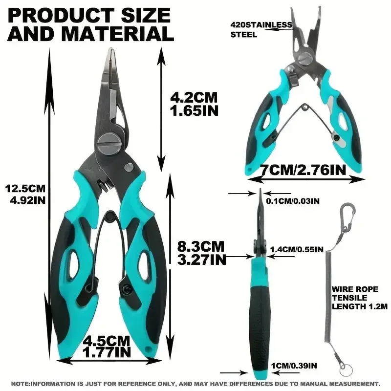 New Multifunctional Fishing Pliers Accessories 420 Stainless Steel