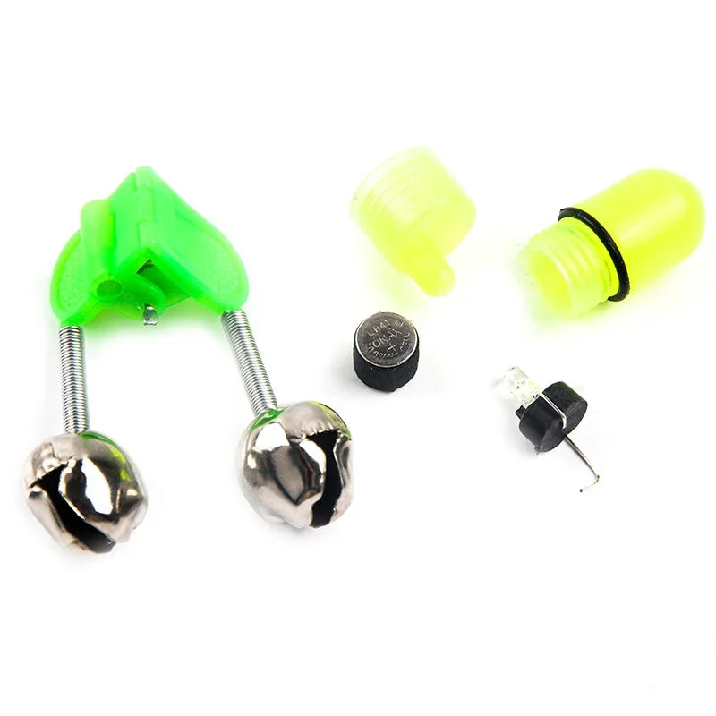 6Pcs Set Luminous Fish Bells Fish Bite Hook Alarm Double Ring Alarm