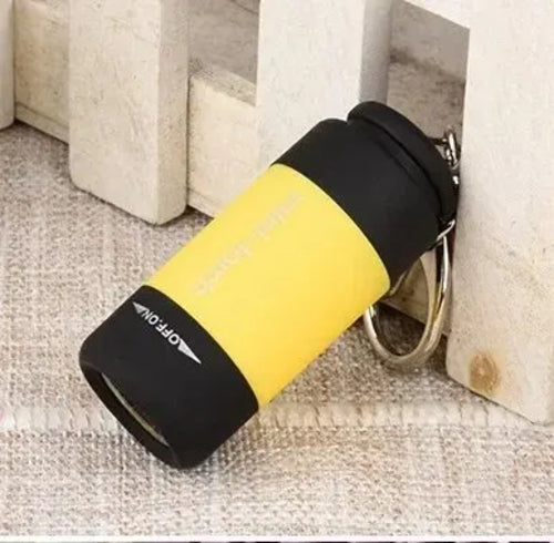 LED Micro Pocket Flashlight Portable USB Rechargeable Keychain