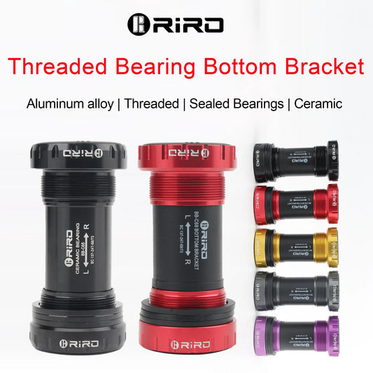 RIRO Bicycle Ceramic Bottom Bracket BB68/BB92 68/73MM Threaded BB MTB
