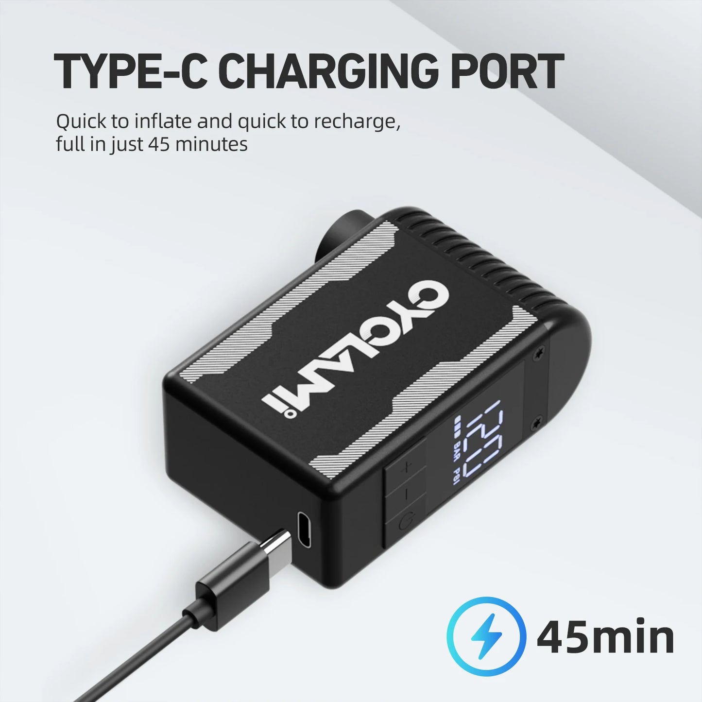 CYCLAMI A2S 120 PSI Mini Electric Pump Portable Bicycle Cordless Air