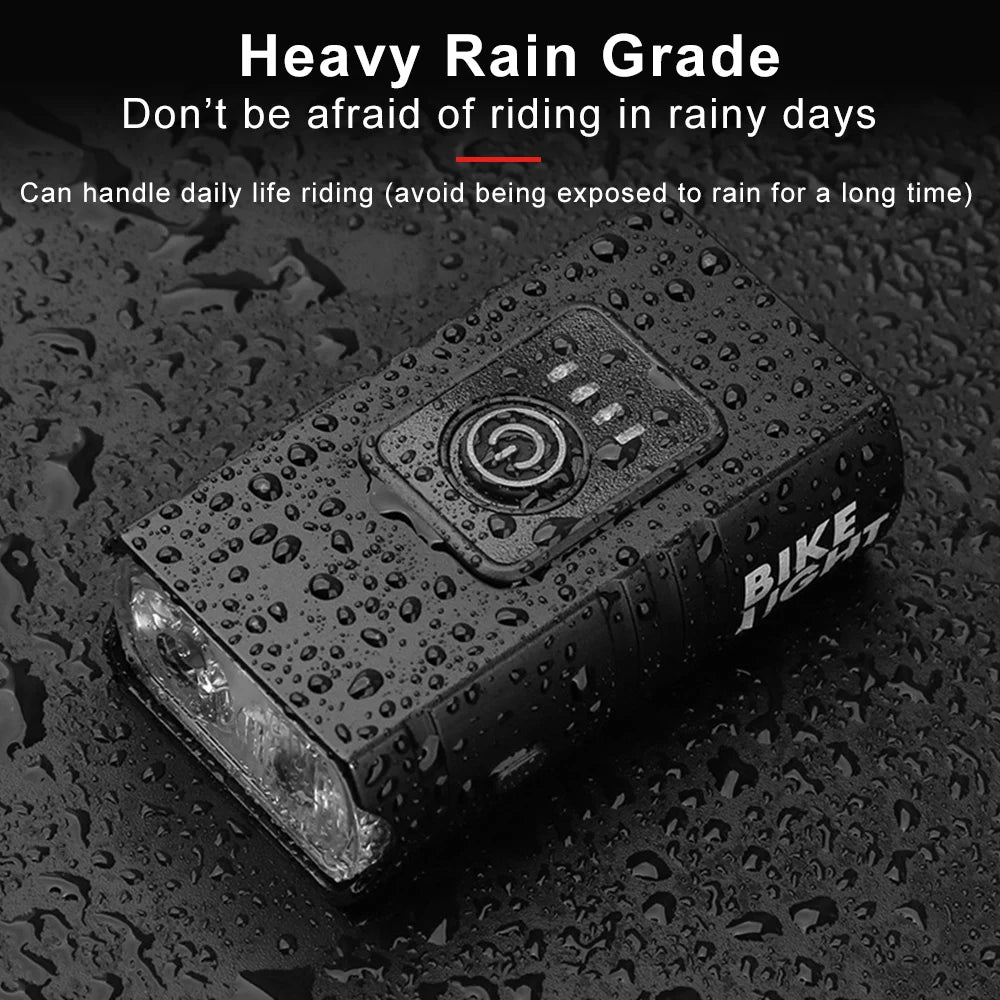 Bicycle Light 2T6 LED Front USB Rechargeable MTB Mountain Bicycle Lamp