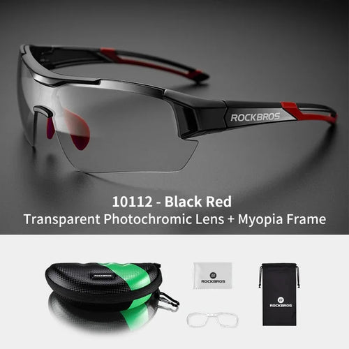 ROCKBROS Photochromic Cycling Glasses Bicycle Outdoor Sports
