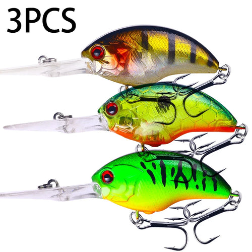 HENGJIA 13G 9CM Fishing Lures Rock Crank Bait Crankbait Minnow  Bass
