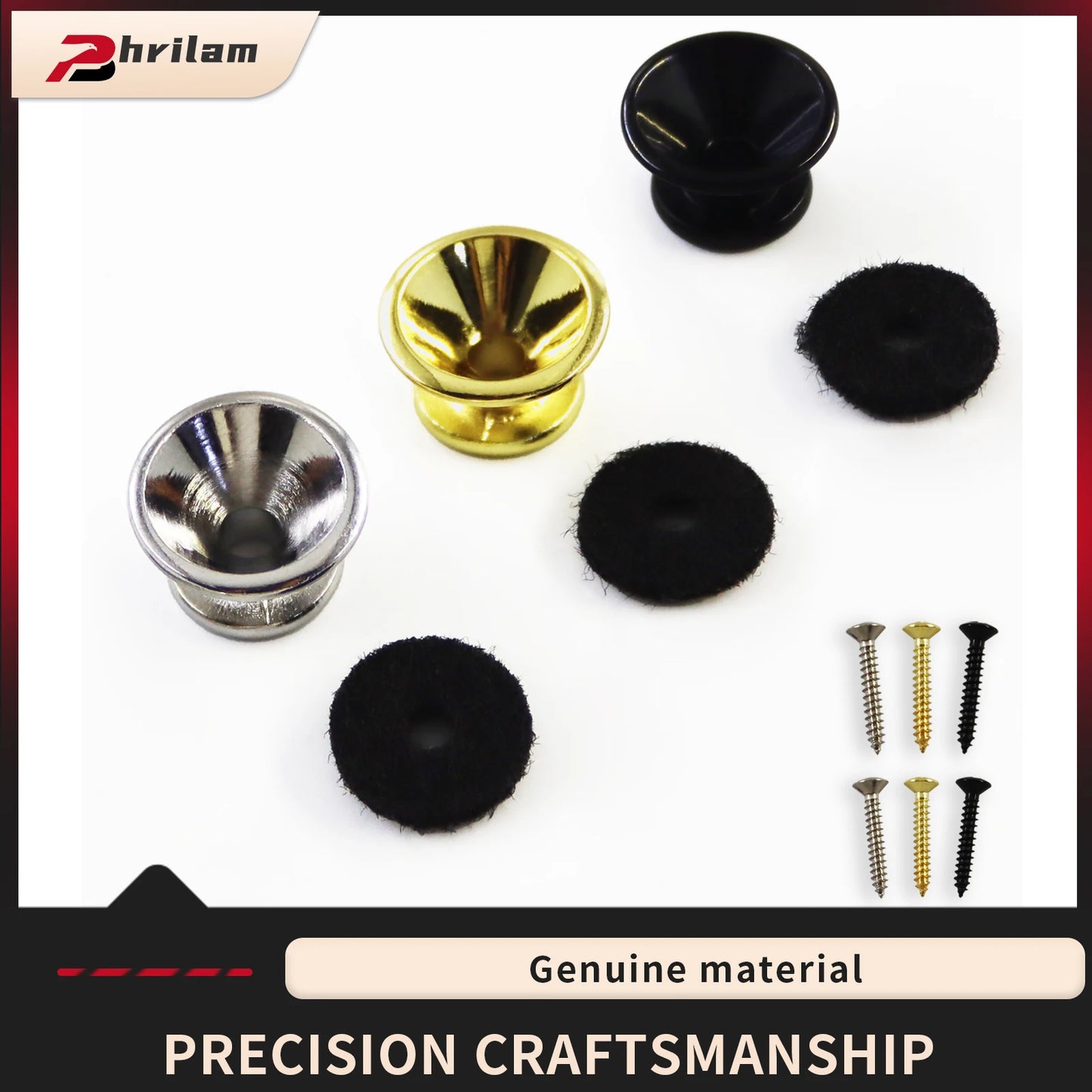 Guitar Strap Buttons, premium alloy Acoustic Guitar Strap Locks Pins