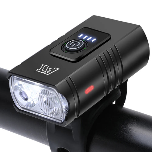 Bike Light T6 LED Bicycle Front Lamp Type-C Rechargeable MTB Headlight