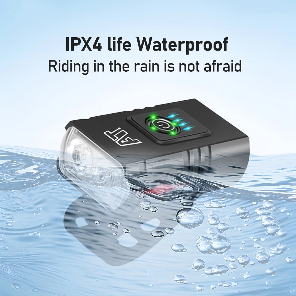 Bike Light T6 LED Bicycle Front Lamp Type-C Rechargeable MTB Headlight