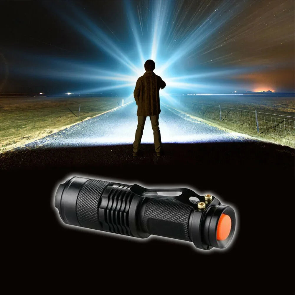 1x Waterproof Tactical Flashlights Portable LED Camping Lamps 3-Mode