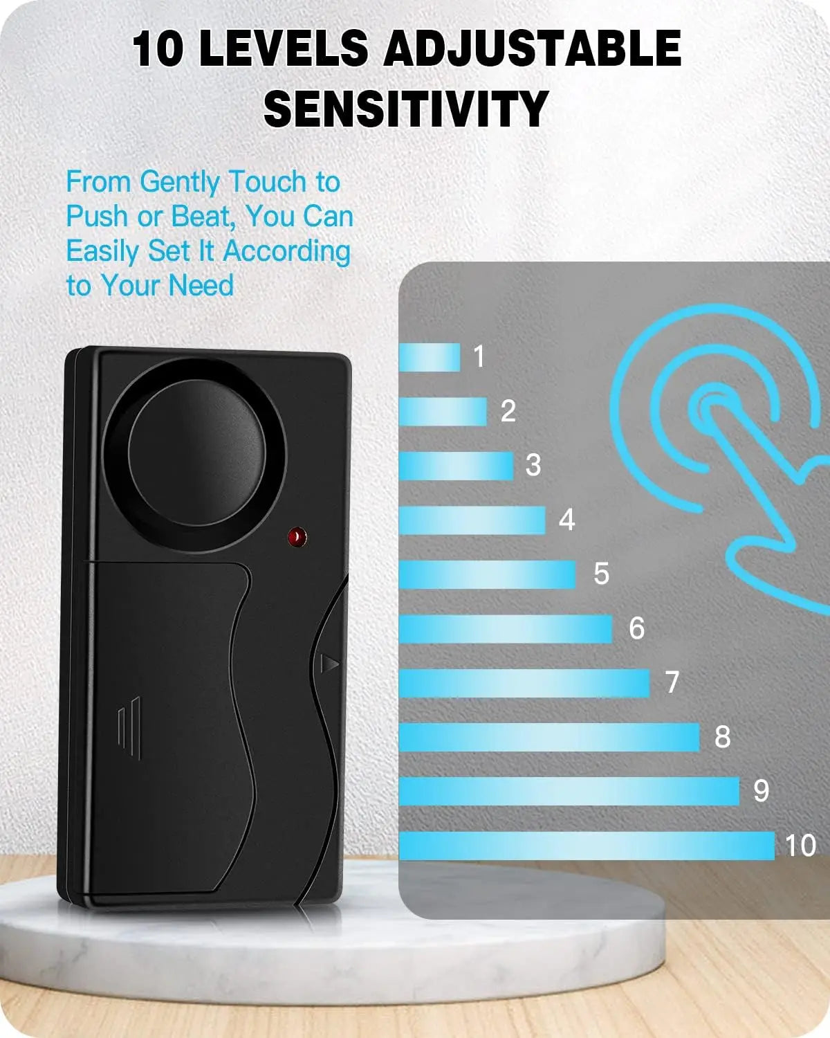 Camluxy Anti-Theft Alarm 110db Loud Door and Window Alarm Wireless