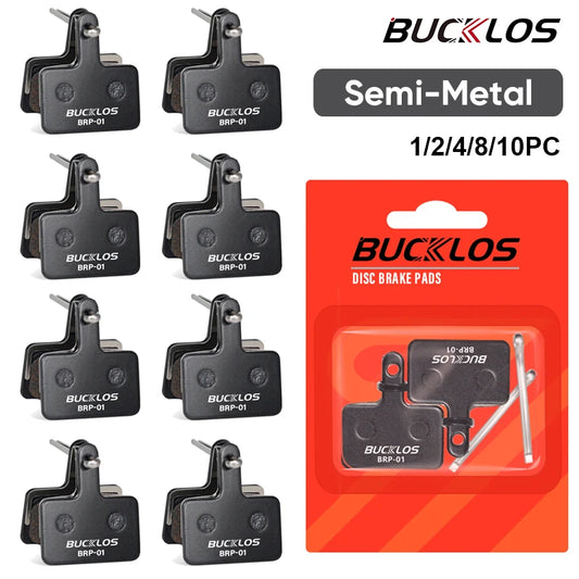 BUCKLOS Semi-Metal Brake Pads Mountain Bike Hydraulic Disc Brake Pads