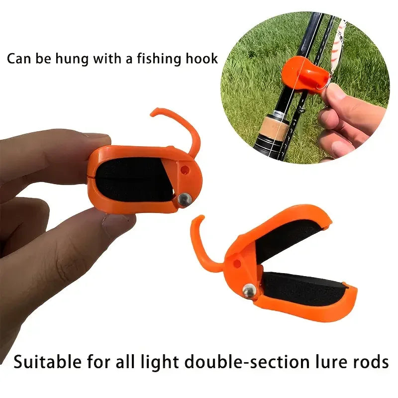 2pcs Quick-Attach Fishing Rod Clip - Tool-Free 1-Hand Holder for