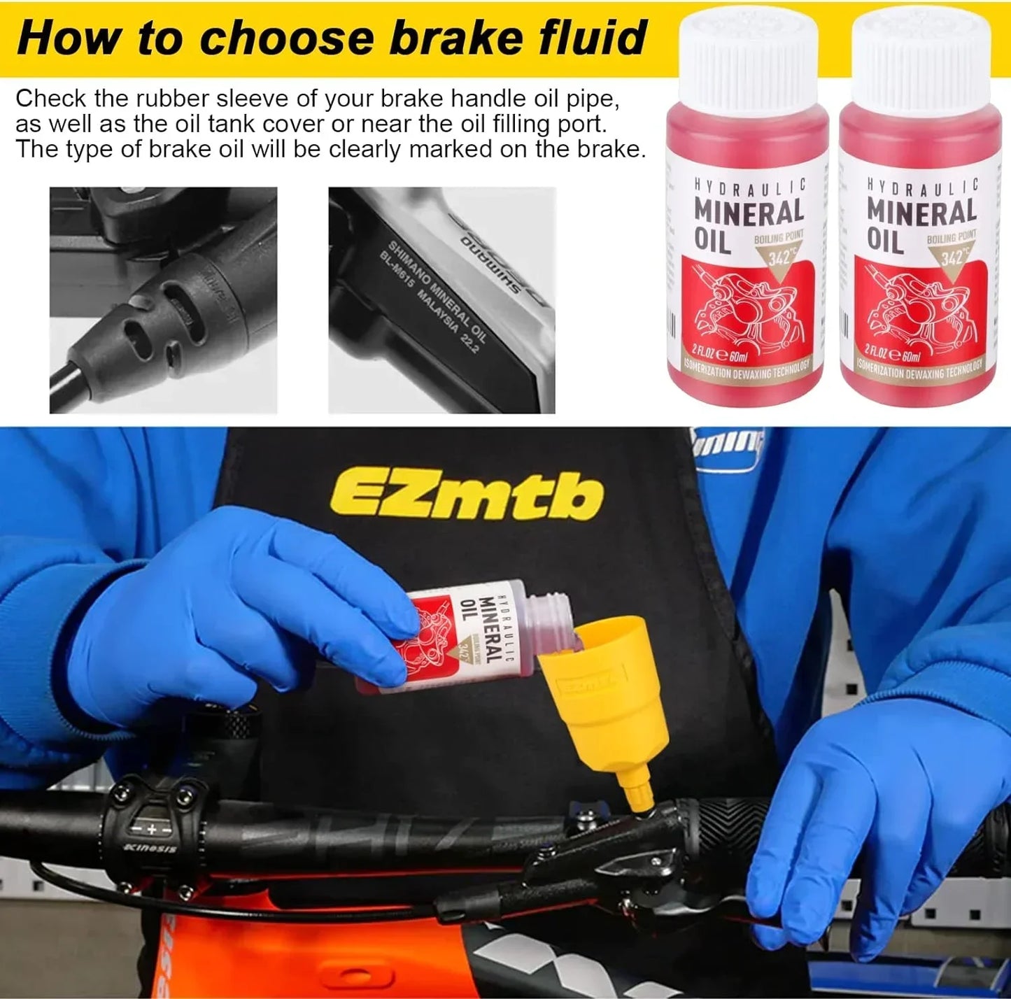 1/2/3 Pcs 60Ml Bicycle Brake Fluid Mineral Oil System Fluid Cycling