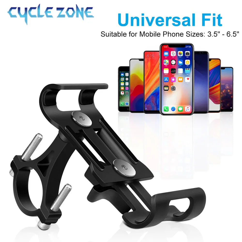 Aluminum Alloy Bike Phone Holder  Anti-slip Bracket Metal Motorcycle