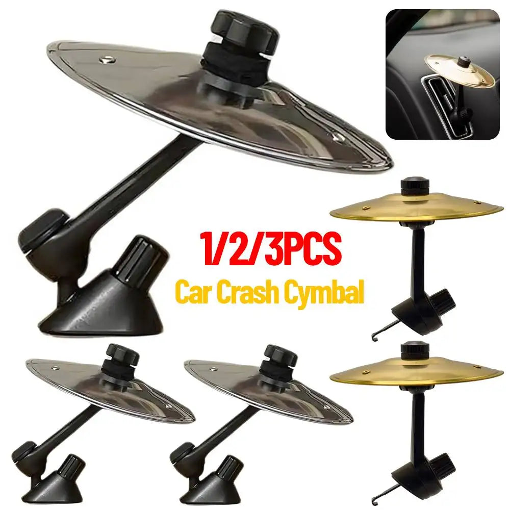 1/2/3PCS Hand-shooting Car Crash Cymbal Universal Auto Air Ventilation