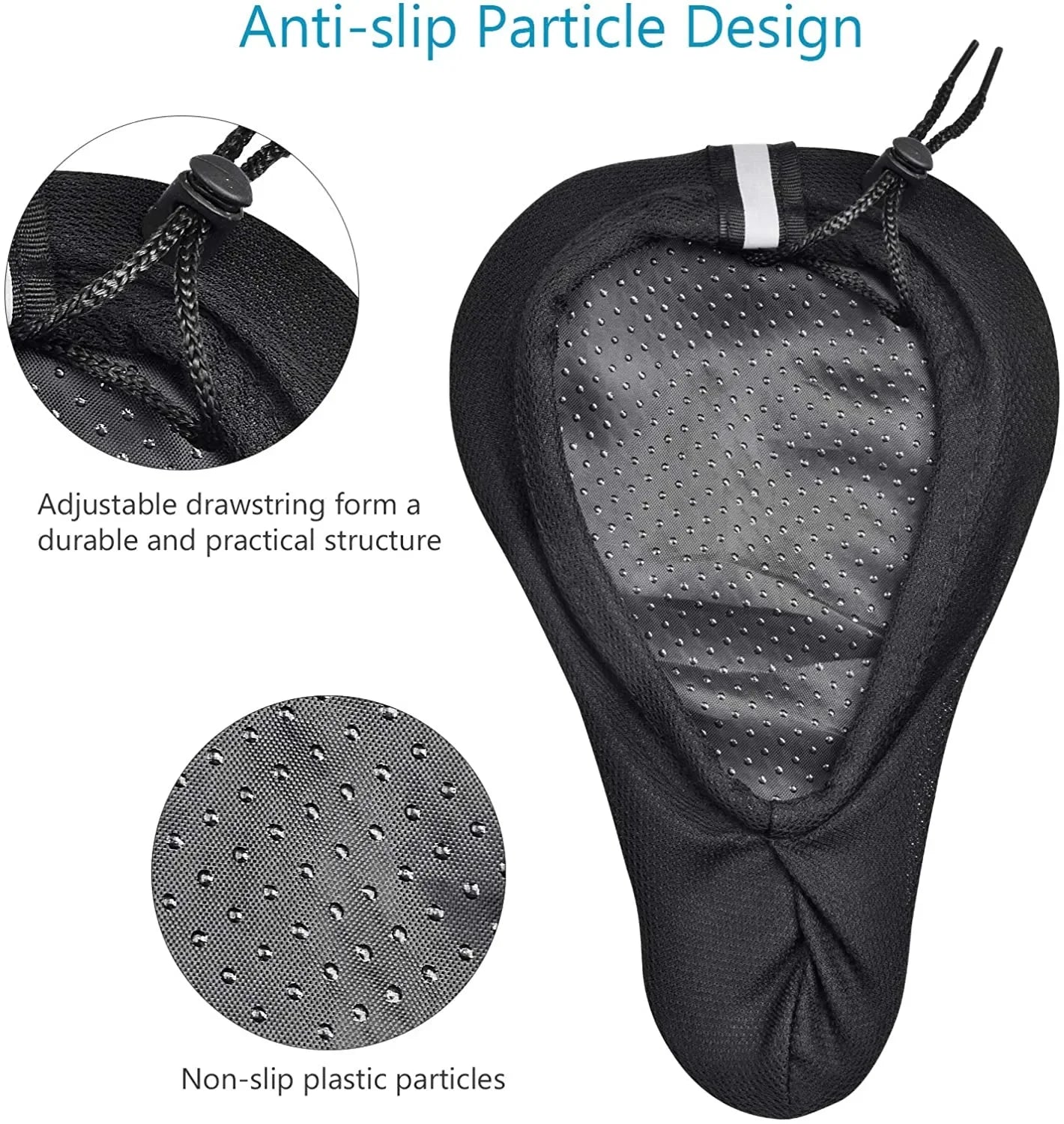 Soft 3D Padded Cycling Bicycle MTB Bike Saddle Seat Cover Cushion