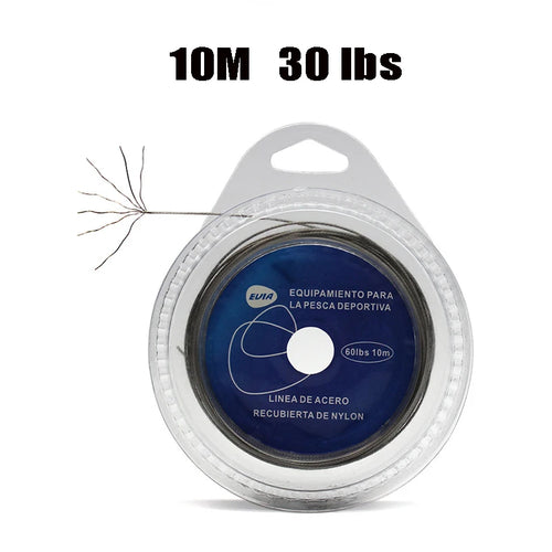 PRO BEROS Stainless Steel Fishing Line 10M 7 Strands 10LB-200LB Trace