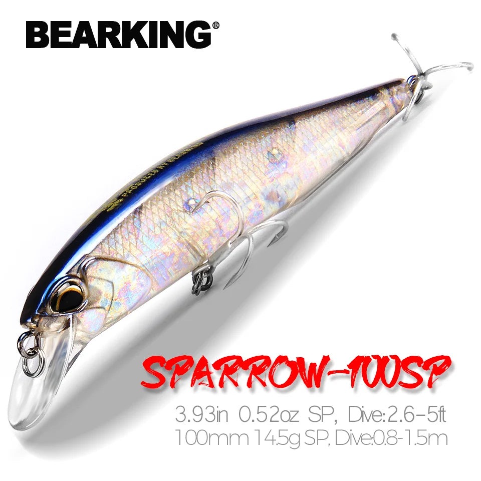 Bearking  10cm 15g  hot model fishing lures hard bait 14color for