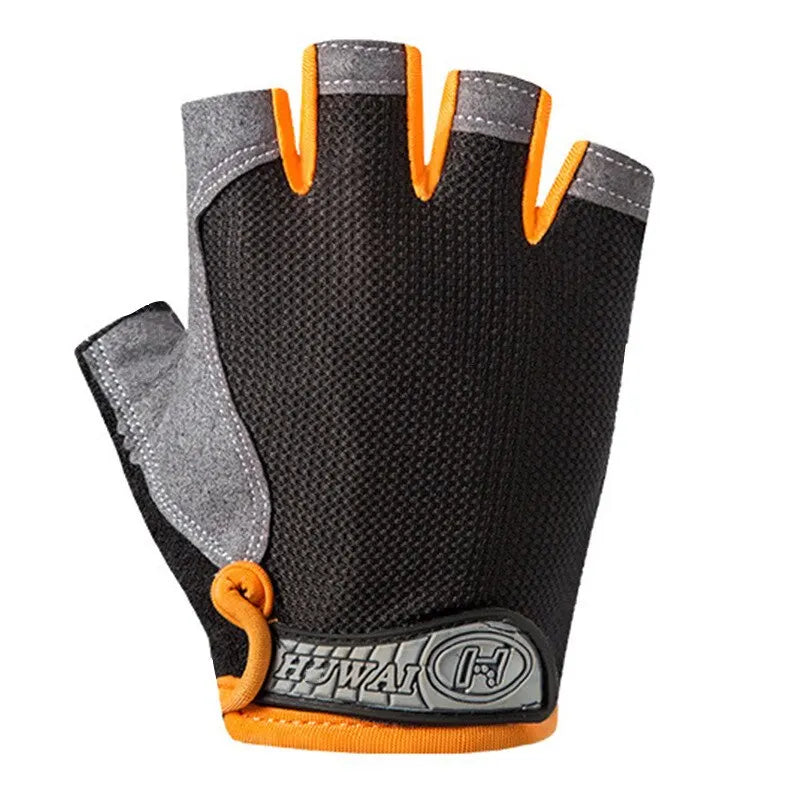 Half Finger Outdoor Cycling Anti Slip Anti Sweat Men Women Half Finger