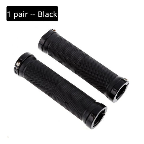 Bicycle Grips Rubber MTB BMX Handlebar Cuffs Lock on Anti-Slip