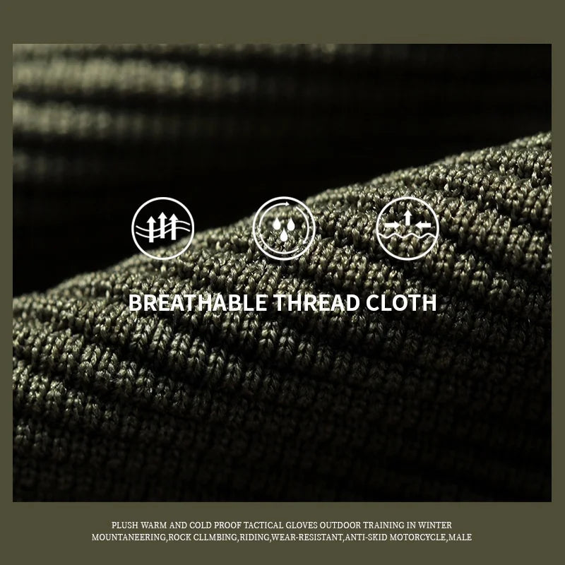 Outdoor Sports All Finger Gloves For Men Sturdy Breathable