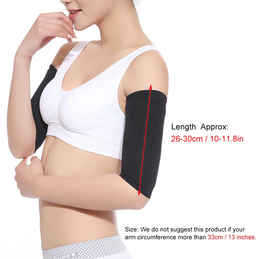 1Pair Arm sSlimming Shaper Compression Wrap Sleeve Helps Lose Arms