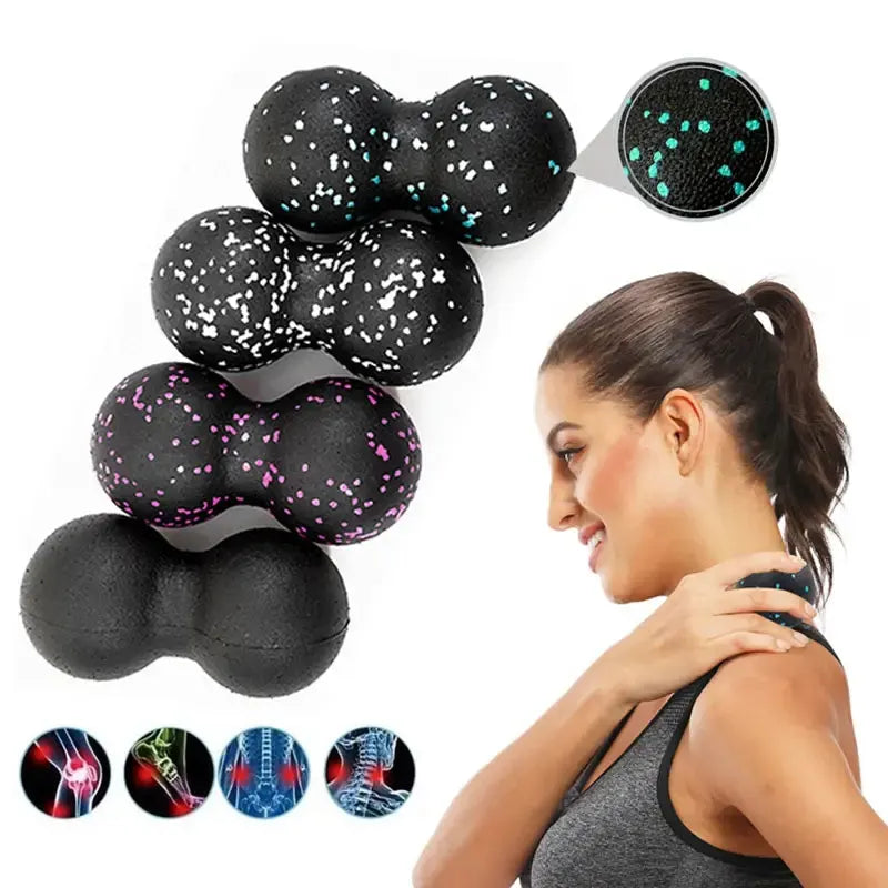 A peanut shaped massage ball, deep muscle relaxation massage ball,
