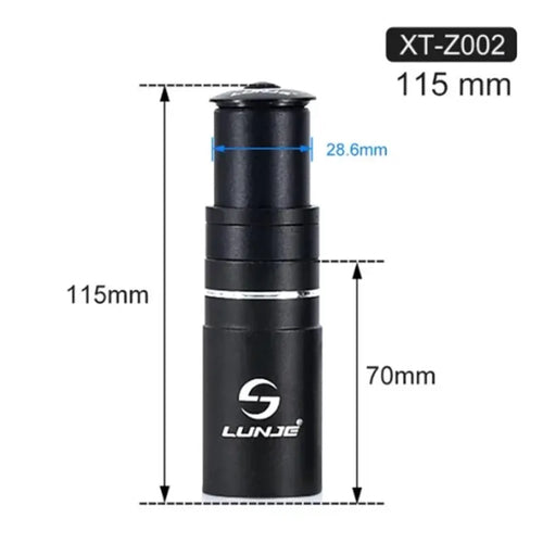 Bicycle Fork Stem Height Extender 90/115/150/180/210mm Aluminum Alloy
