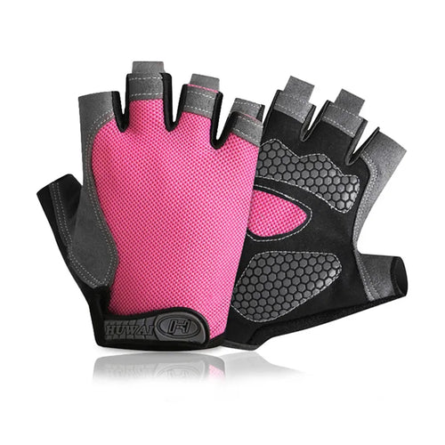 Men Cycling Bicycle Gloves Half Finger Gym Gloves Women Mitten