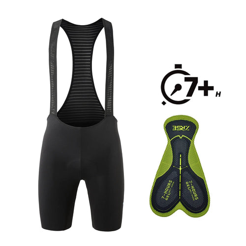 Men's Cycling Bib Shorts Seamless Outdoor Wear Bike Ride 7 Hours