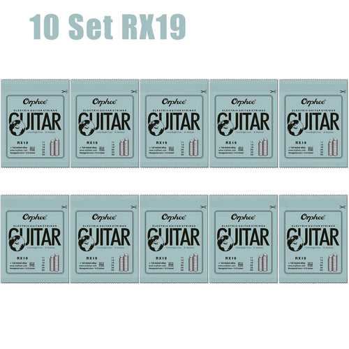 10/50 Set Orphee Electric Guitar Strings Set RX Series Hexagonal