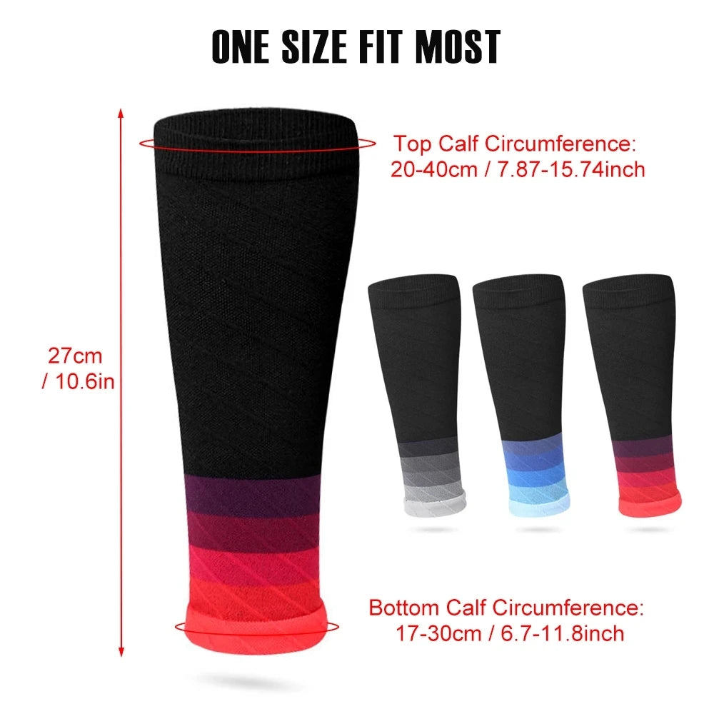 1Pair Calf Support Compression Sleeves for Women Men Running 20-30mmHg