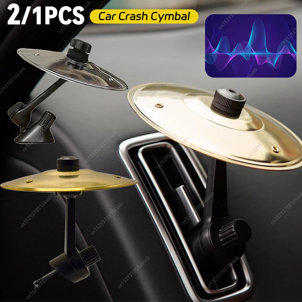 1/2/3PCS Hand-shooting Car Crash Cymbal Universal Auto Air Ventilation