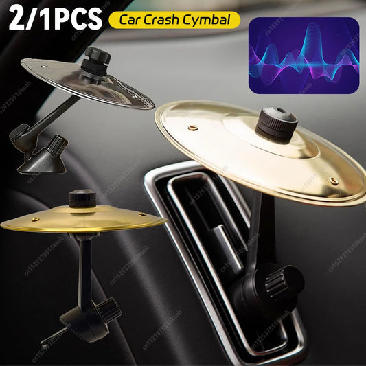 1/2/3PCS Hand-shooting Car Crash Cymbal Universal Auto Air Ventilation