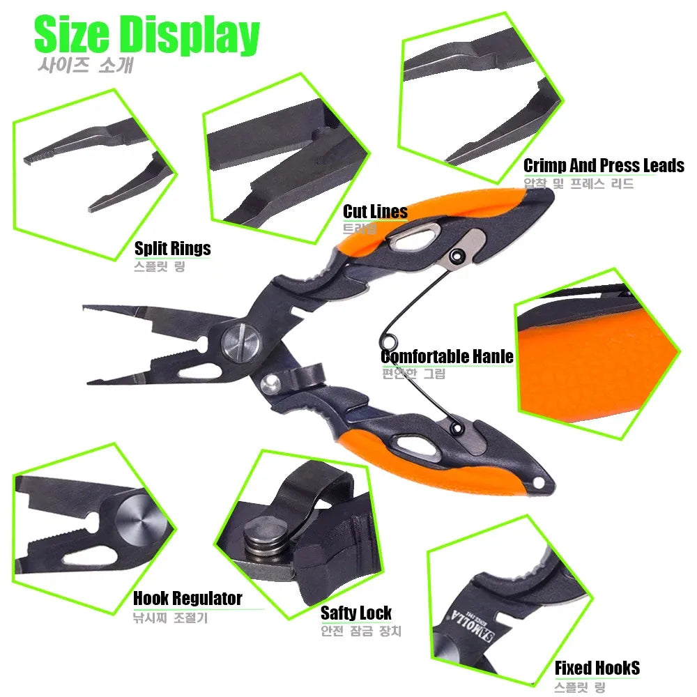 New Multifunctional Fishing Pliers Accessories 420 Stainless Steel