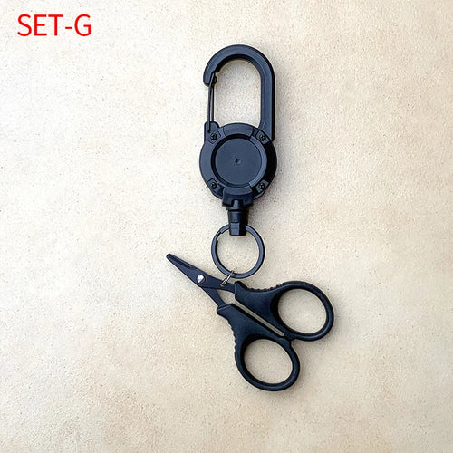 Shawto Titanium Coating Stainless Steel Fishing Scissor Plier Cut PE