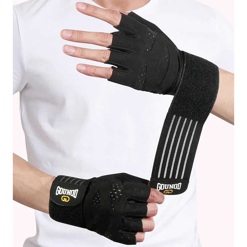 GOUNOD Weightlifting Gloves Wristband Support Breathable Anti-Slip