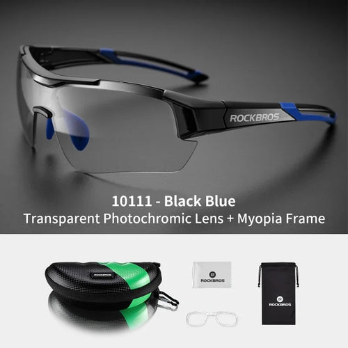 ROCKBROS Photochromic Cycling Glasses Bicycle Outdoor Sports