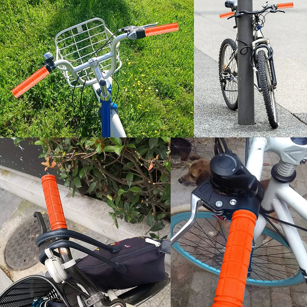 Bicycle Handlebar Grip Anti Slip Soft Rubber Grip Protective Cover