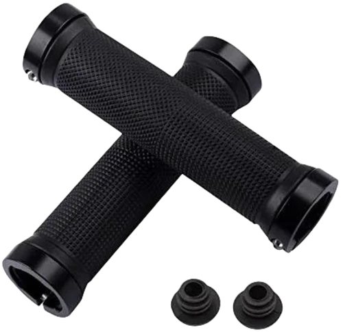 Bicycle Rubber Grips Alloy Lock Non-Slip Rubber Bicycle Handlebar