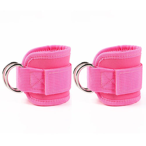 2PCS Ankle Straps Cable Double D-Ring Ankle Cuffs For Gym Workouts