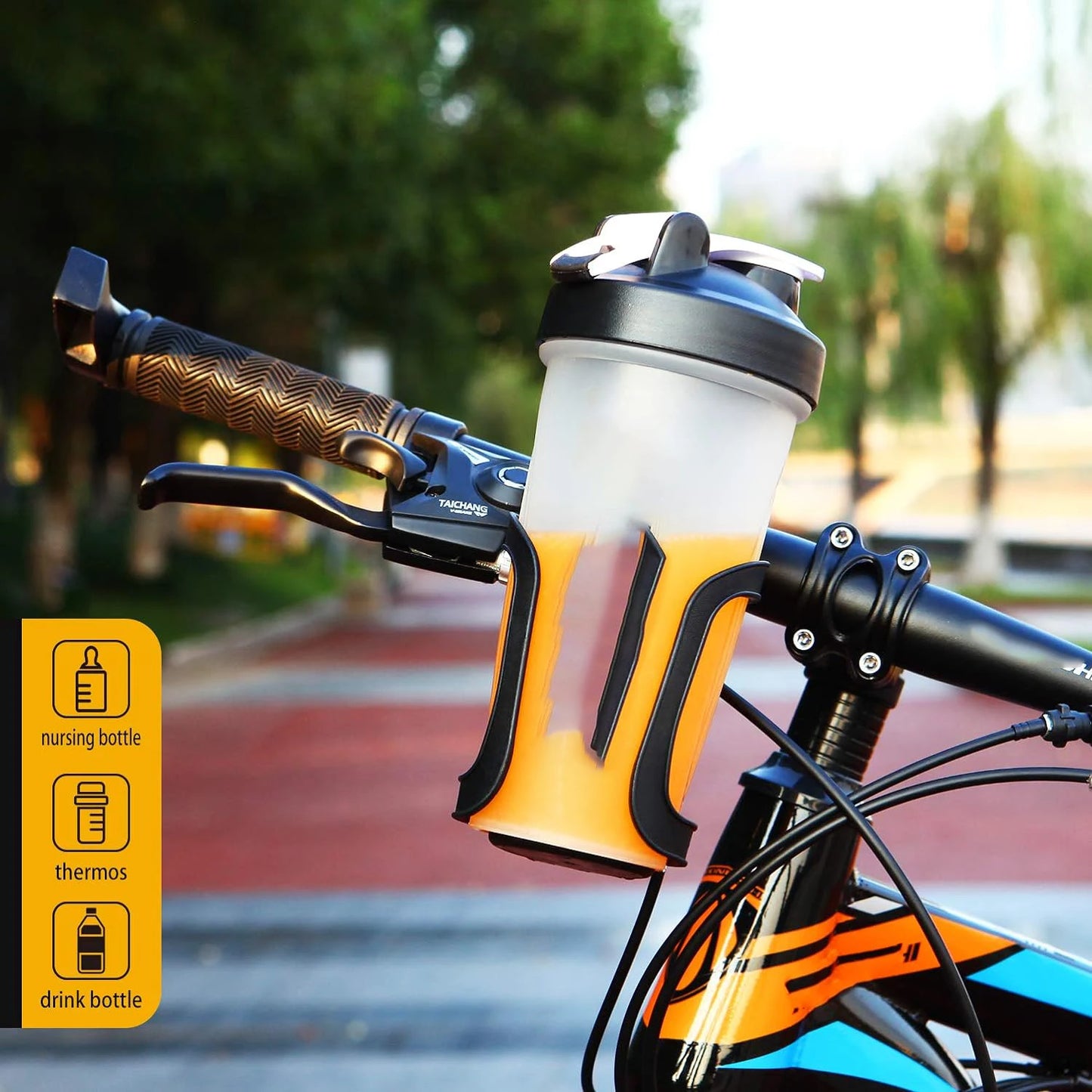 Bike Cup Holder, Bike Water Bottle Holders, Universal 360 Degrees