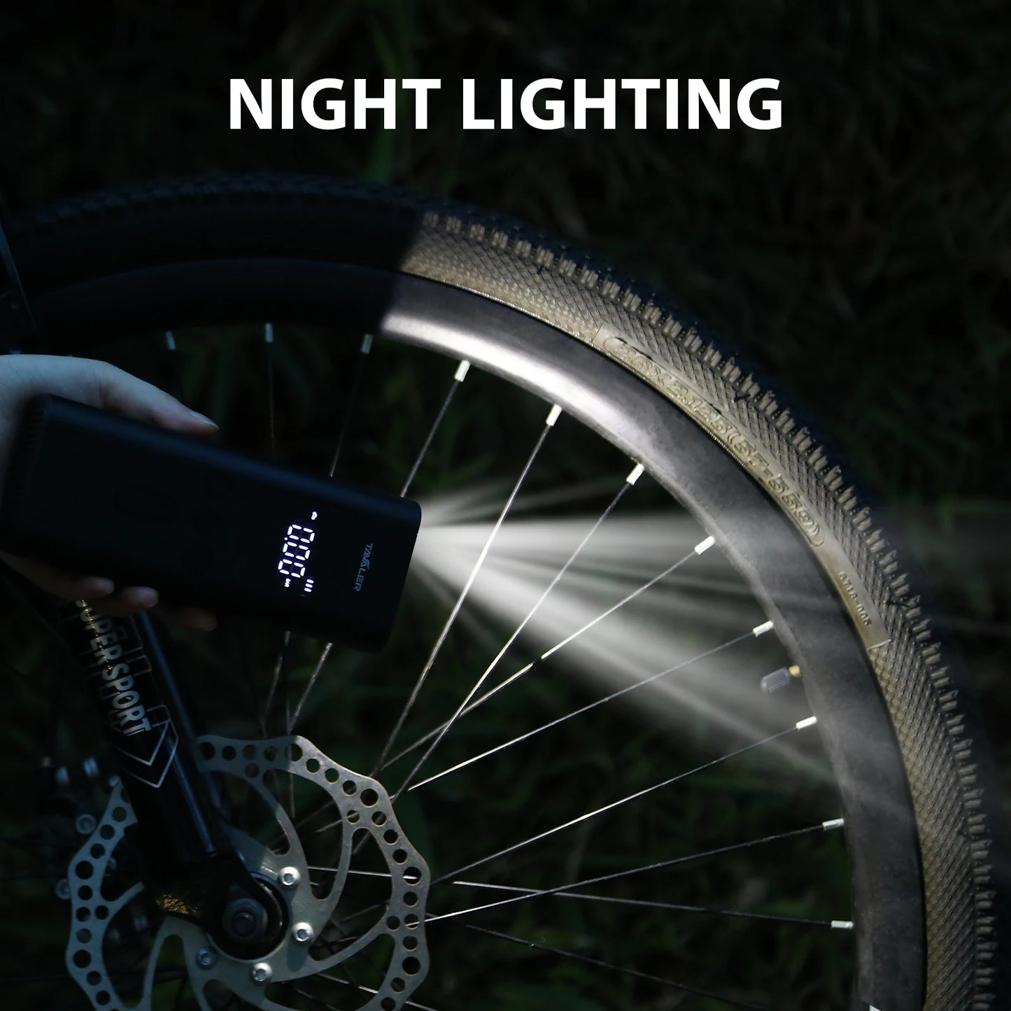 150psi Air Pump Portable Wireless Electric Tire Inflator For Car