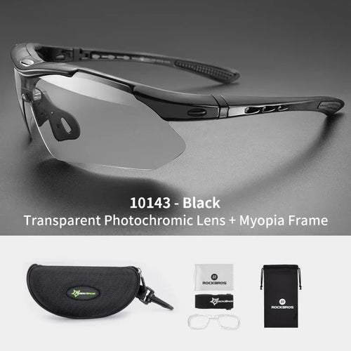 ROCKBROS Photochromic Cycling Glasses Bicycle Outdoor Sports